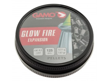 Boîte de 125 Plombs GAMO GLOW FIRE EXPANSION 4.5MM