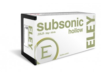 CARTOUCHE 22LR ELEY SUBSONIC HOLLOW BOITE 50X