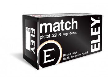 CARTOUCHE 22LR ELEY MATCH PISTOL BOITE 50X