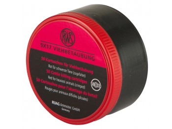 CARTOUCHE D'ABATTAGE RWS ROUGE 9X17 BOITE DE 50X
