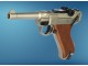 Pistolet Luger P08 Nickel à blanc